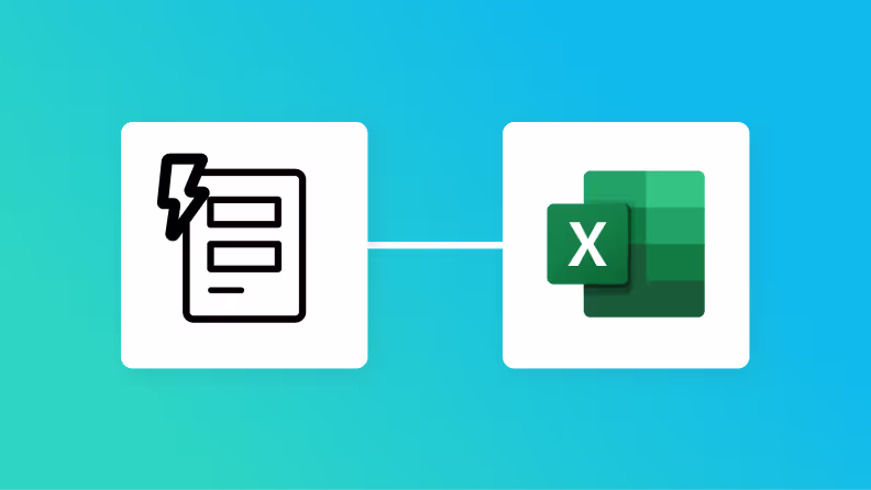 YoomフォームとMicrosoft Excelの連携イメージ