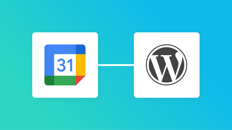 GoogleカレンダーとWordPressの連携イメージ