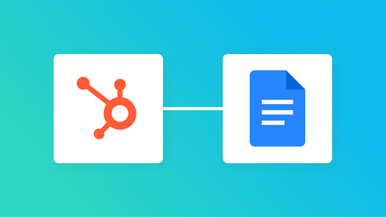 HubSpotとGoogleドキュメントの連携イメージ