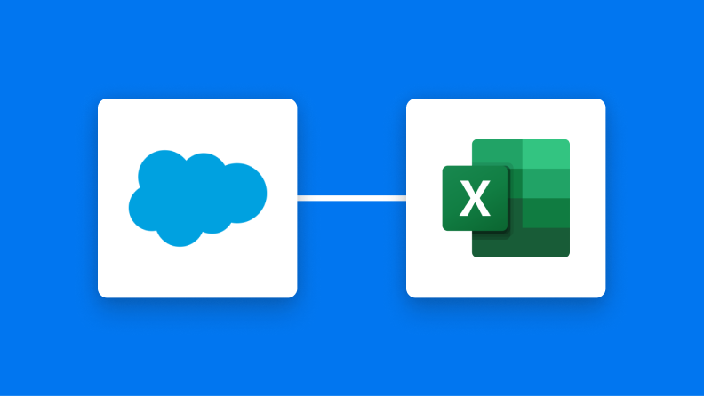 SalesforceとMicrosoft Excelの連携イメージ
