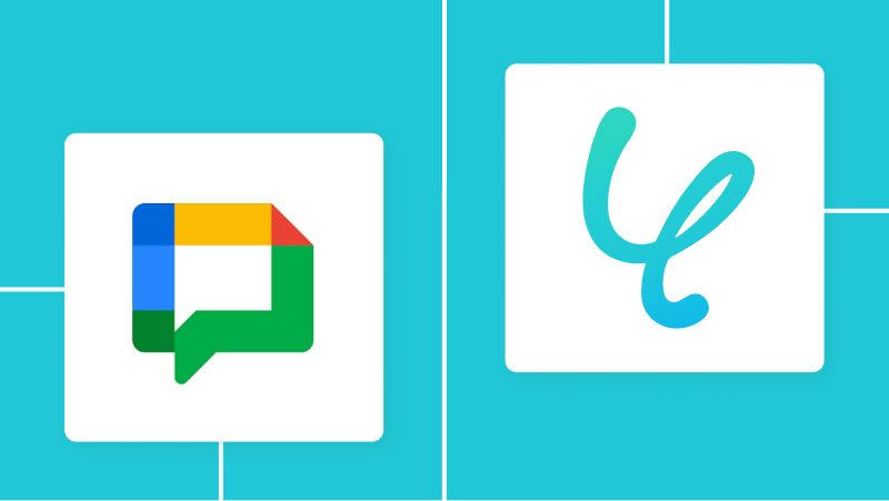 YoomとGoogle Chatの連携イメージ