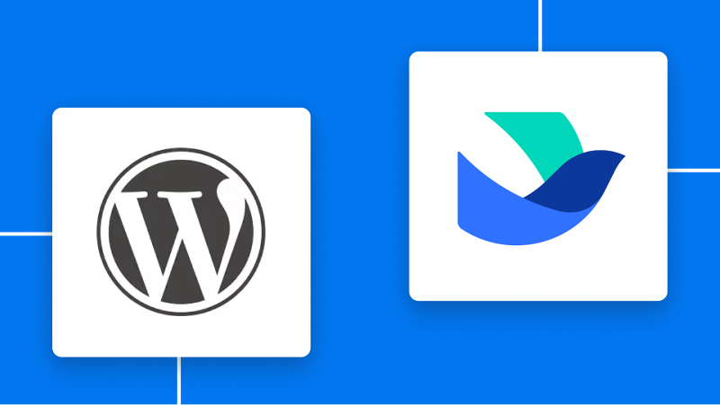 Word Press.orgとLarkの連携イメージ