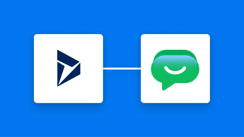 Microsoft Dynamics365 SalesとGoogle Chatの連携イメージ