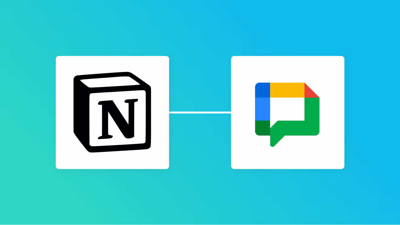 NotionとGoogle Chatの連携イメージ