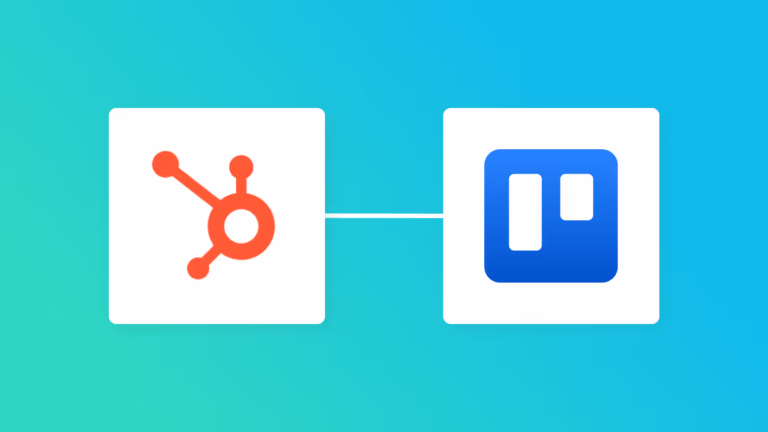 HubSpotとTrelloの連携イメージ