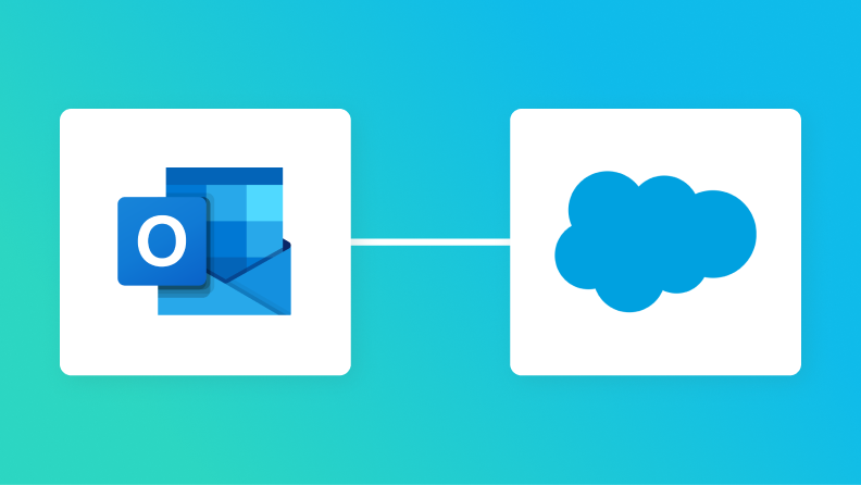 OutlookとSalesforceの連携イメージ