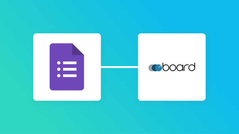 Googleフォームとboardの連携イメージ
