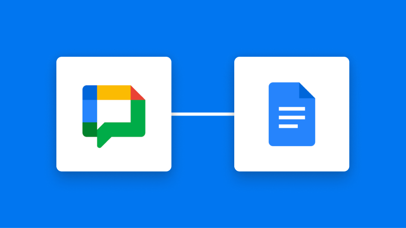 Google ChatとGoogleドキュメントの連携イメージ