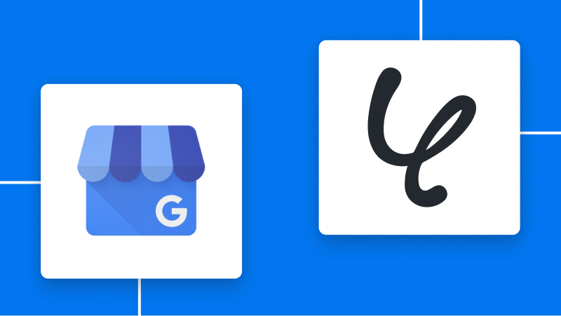 GoogleビジネスプロフィールとYoomの連携イメージ