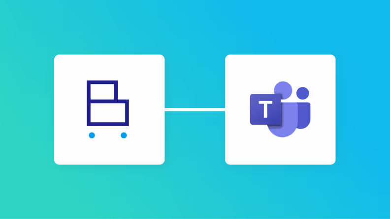 BカートとMicrosoft Teamsの連携イメージ