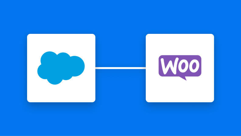 SalesforceとWooCommerceの連携イメージ