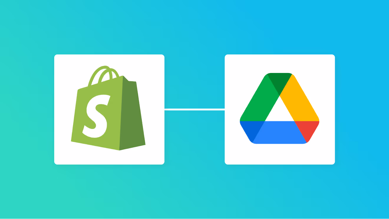 ShopifyとGoogle Driveの連携イメージ