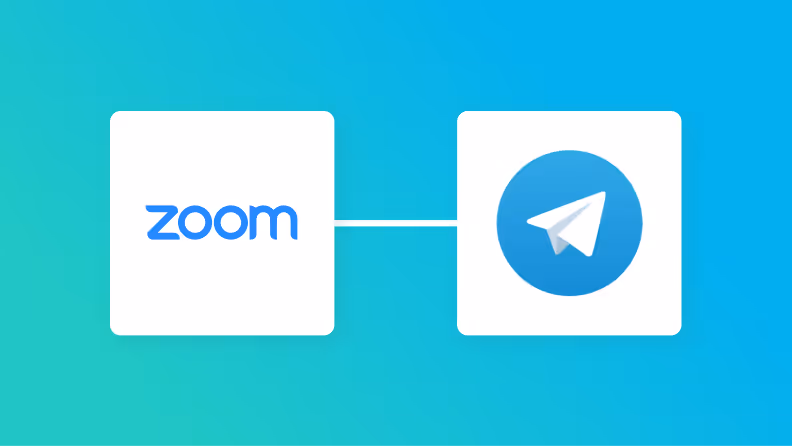 ZoomとTelegramの連携イメージ