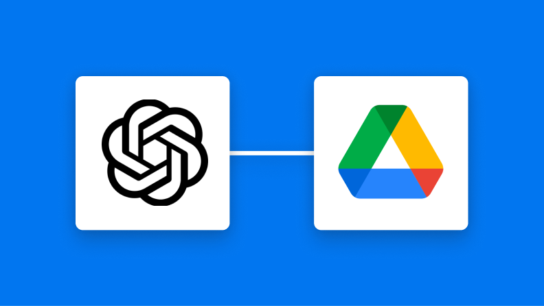 OpenAIとGoogle Driveの連携イメージ