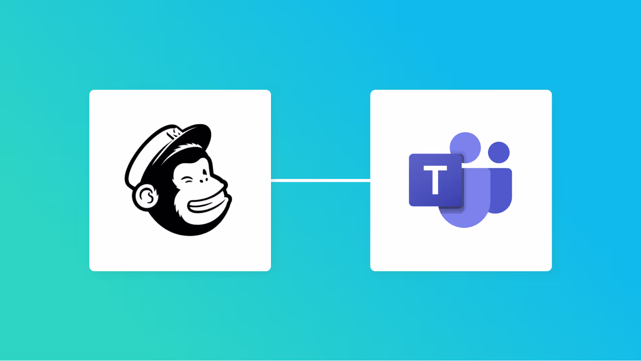 MailchimpとMicrosoft Teamsを連携して、Mailchimpでメールが開封されたら、Microsoft Teamsに通知する方法