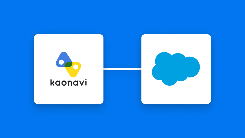 カオナビとSalesforceの連携イメージ
