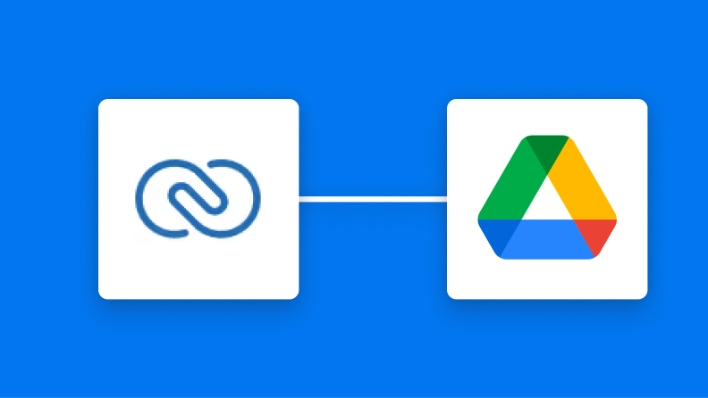 Zoho CRMとGoogle Driveの連携イメージ