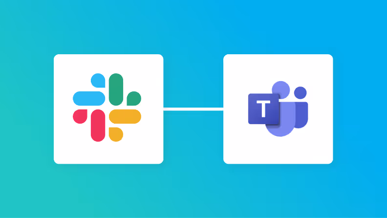 SlackとMicrosoft Teamsの連携イメージ
