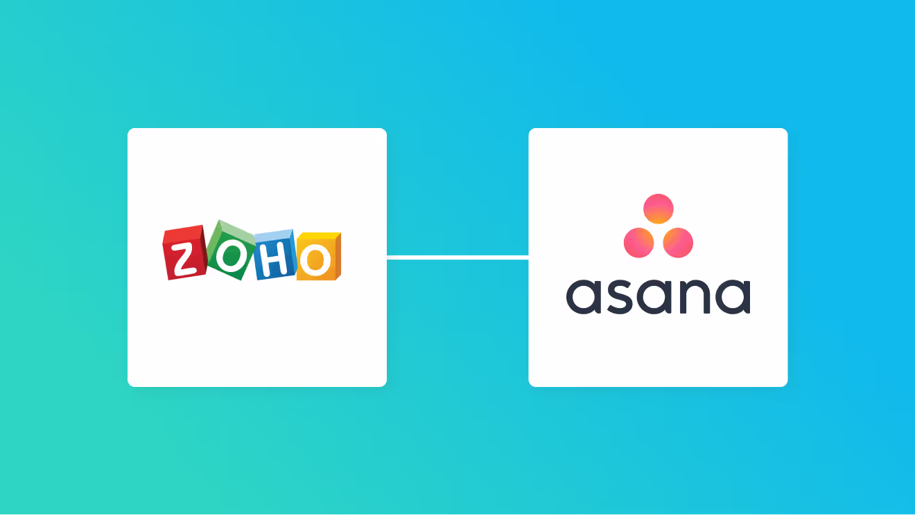 Zoho CRMとAsanaの連携イメージ