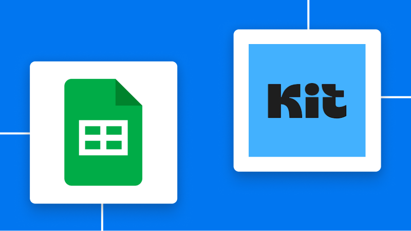 Google スプレッドシートとKitの連携イメージ