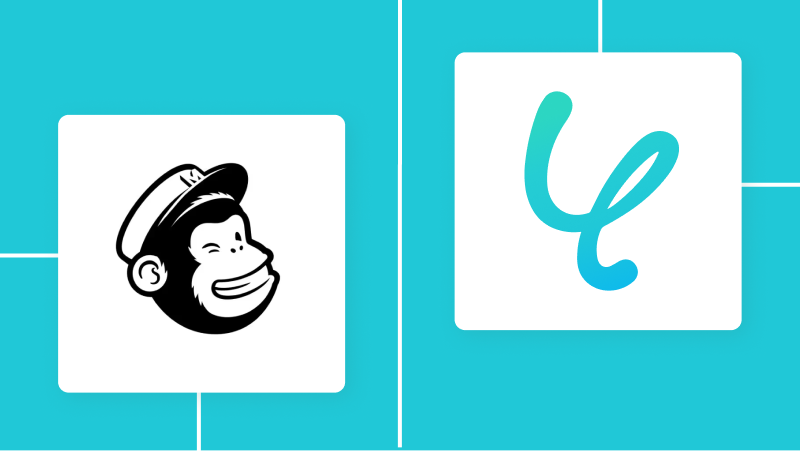 MailchimpとYoomの連携イメージ