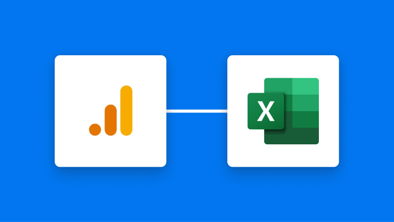 Google アナリティクスとMicrosoft Excelの連携イメージ