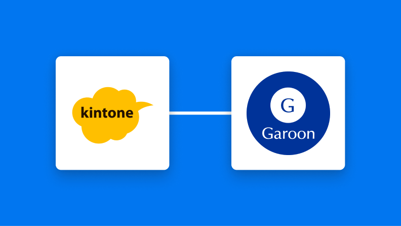 kintoneとGaroonの連携イメージ