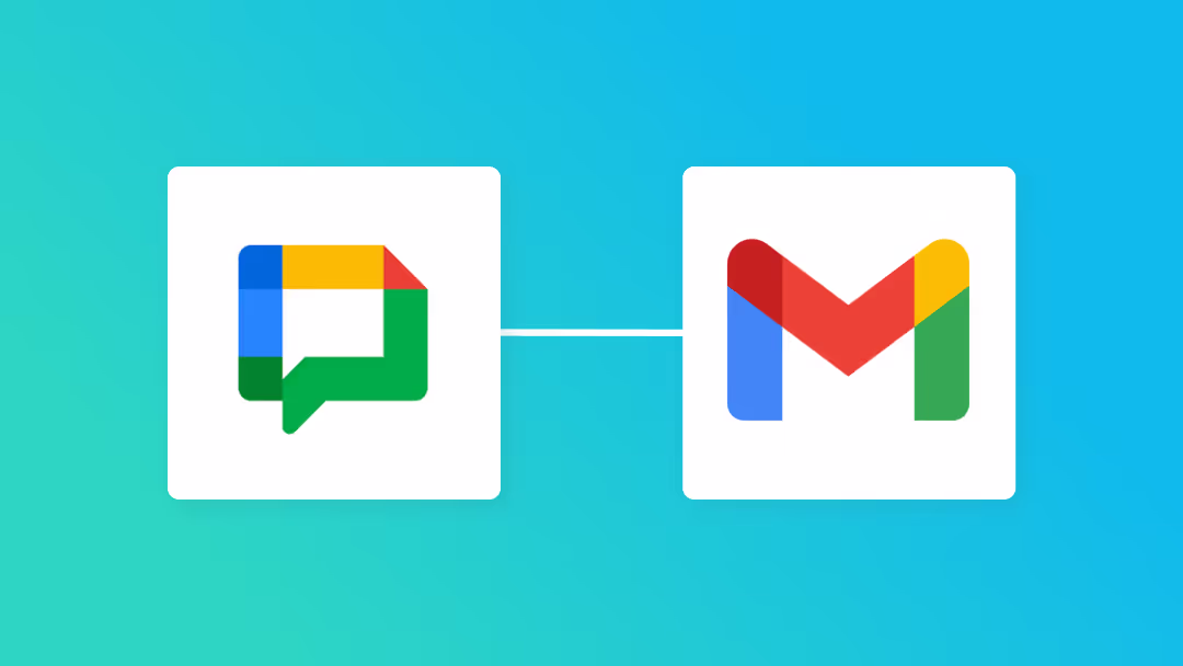 Google ChatとGmailの連携イメージ