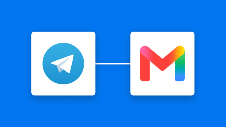TelegramとGmailの連携イメージ
