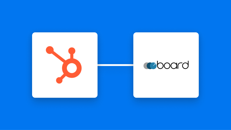 HubSpotとboardの連携イメージ