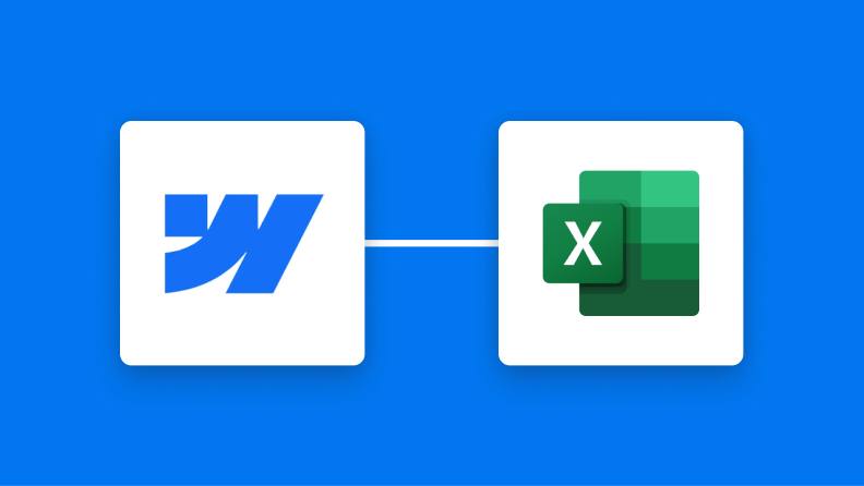 WebflowとMicrosoft Excelの連携イメージ