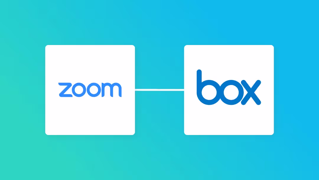 ZoomとBoxの連携イメージ