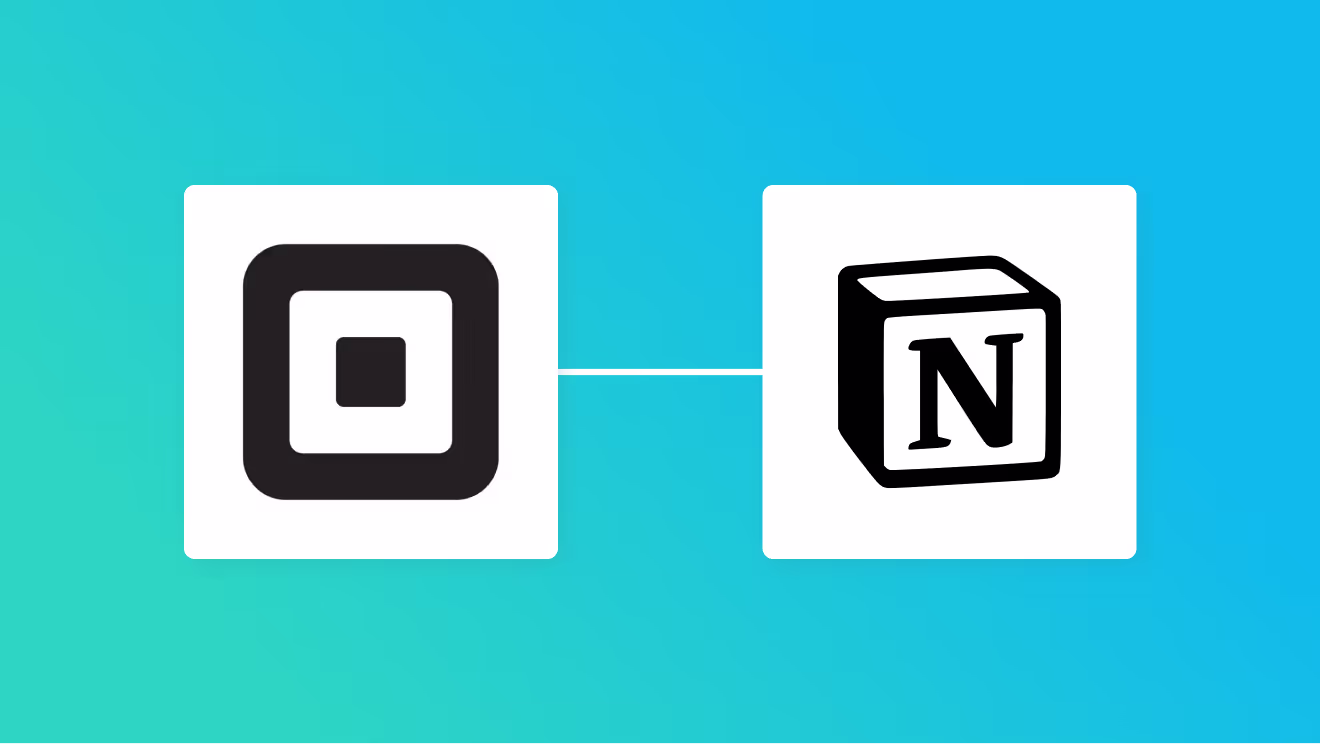 SquareとNotionの連携イメージ