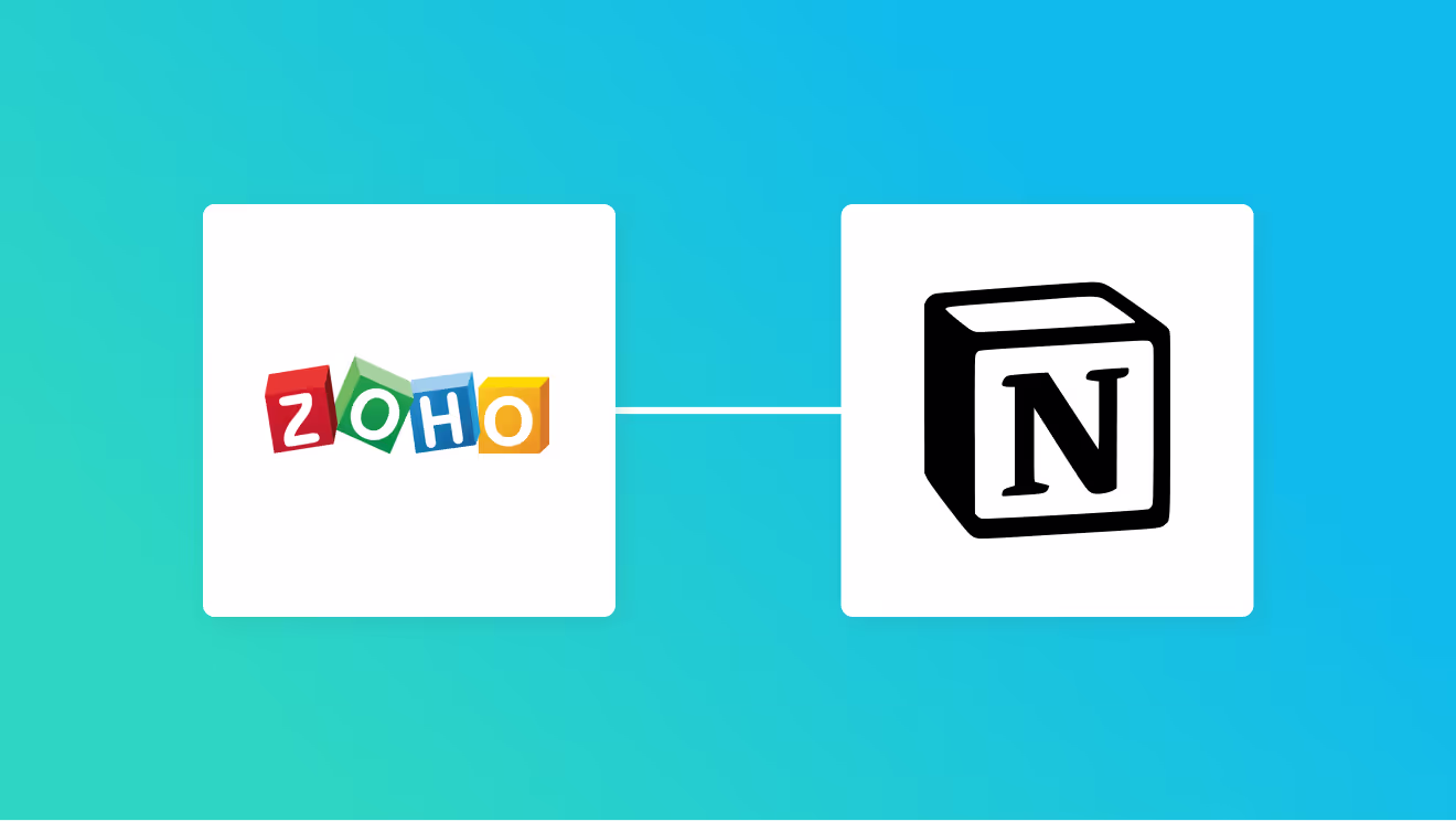 Zoho CRMとNotionの連携イメージ
