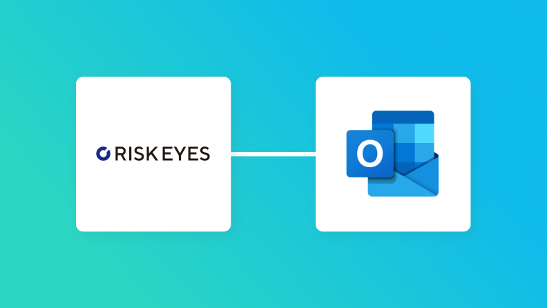 RISK EYESとOutlookの連携イメージ