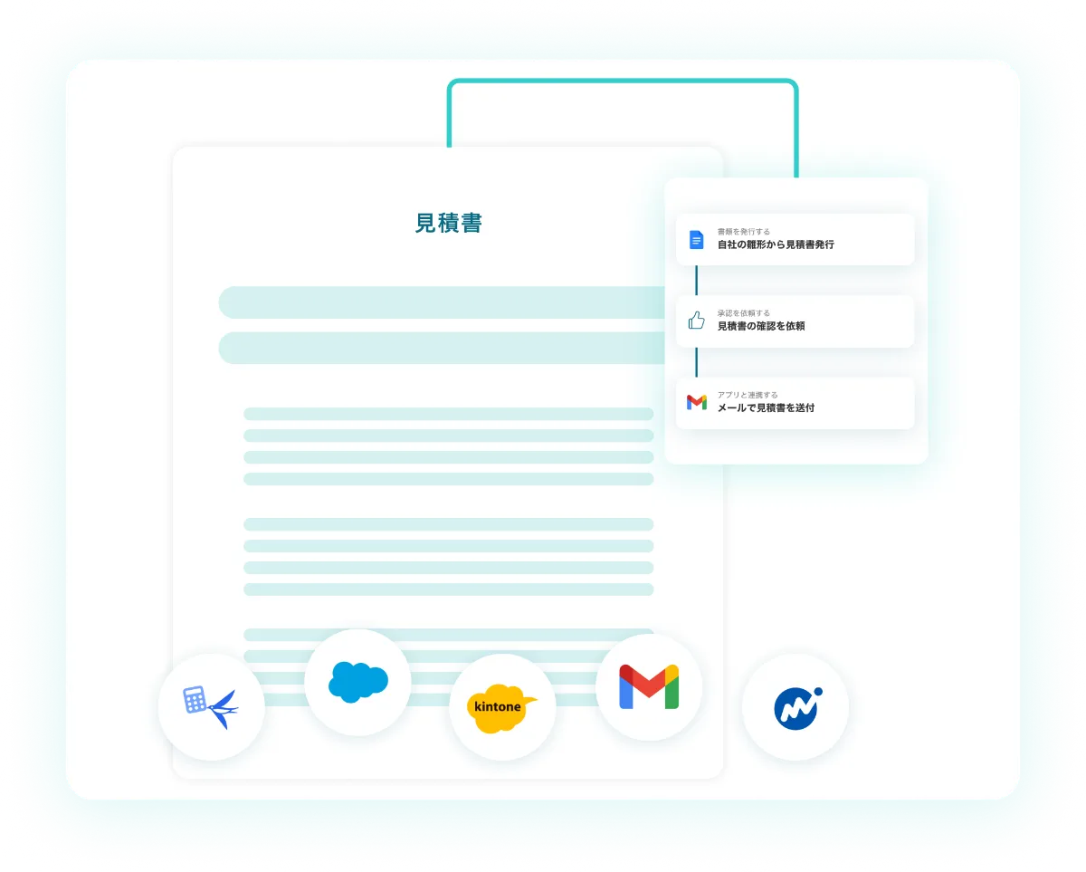 見積書の作成・送付をノーコードで自動化！