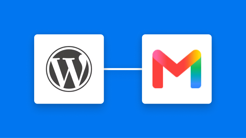WordPress.orgとGmailの連携イメージ