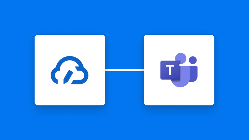 クラウドサインとMicrosoft Teamsの連携イメージ