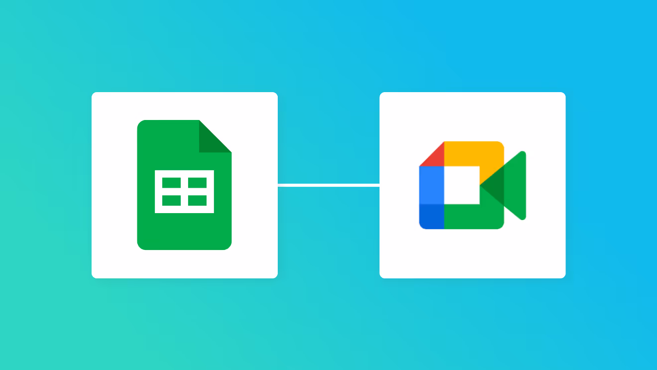 Google スプレッドシートとGoogle Meetの連携イメージ