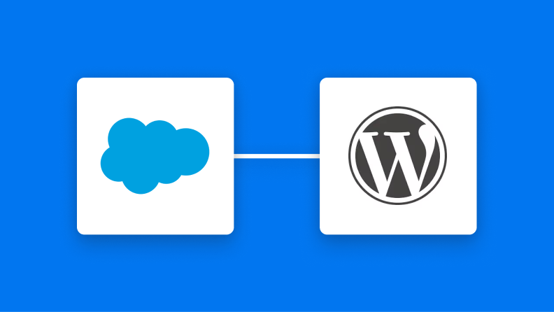 SalesforceとWordPress.orgのの連携イメージ