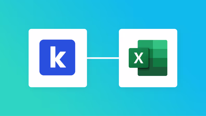 kickflowとMicrosoft Excelの連携イメージ