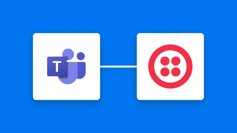 Microsoft TeamsとTwilioの連携イメージ