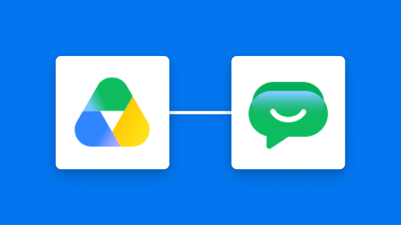 Google DriveとGoogle Chatの連携イメージ