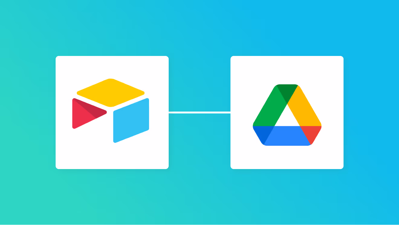 AirtableとGoogle Driveの連携イメージ