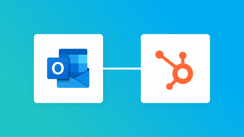 OutlookとHubSpotの連携イメージ