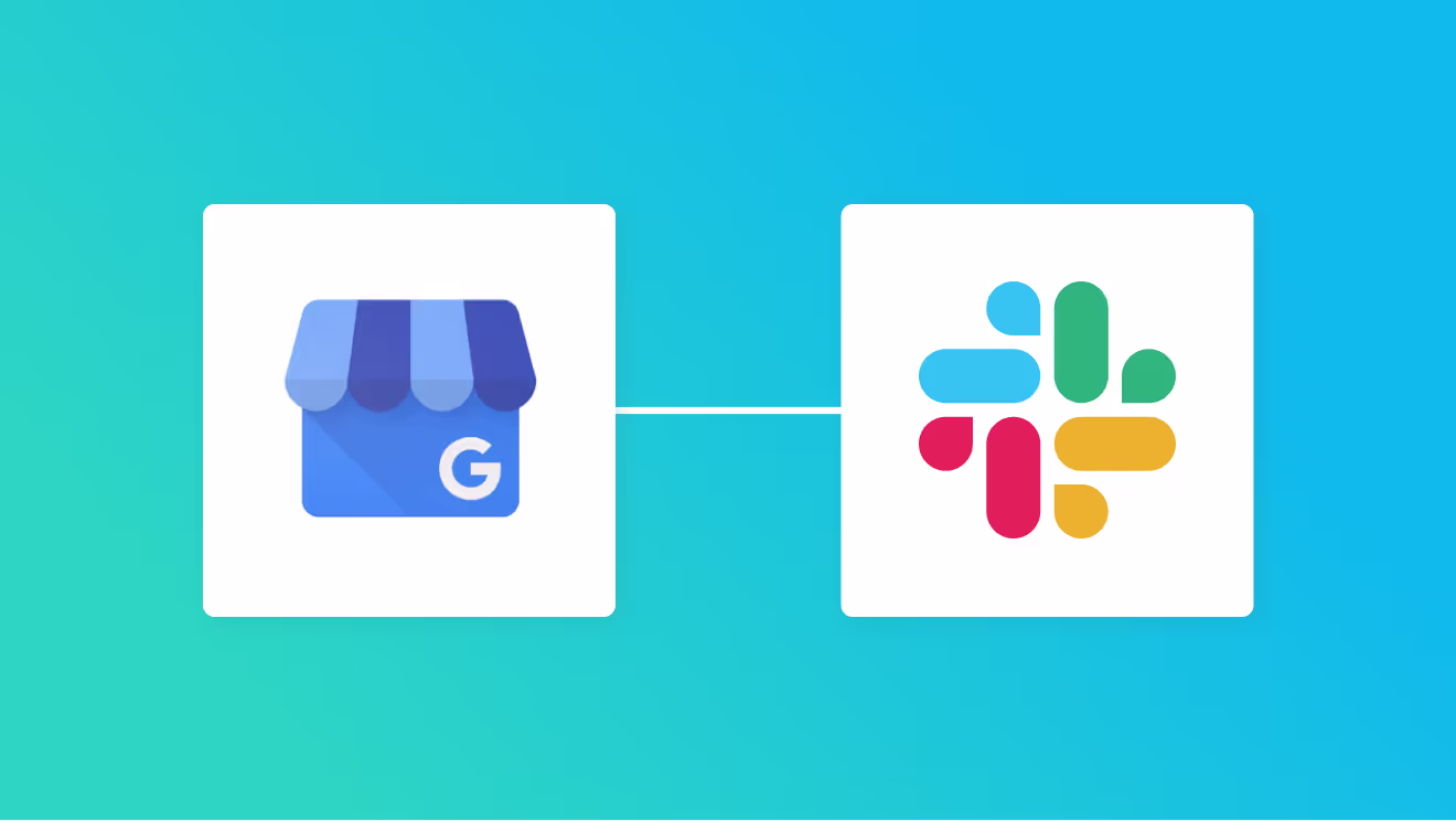 Google ビジネスプロフィールとSlackの連携イメージ
