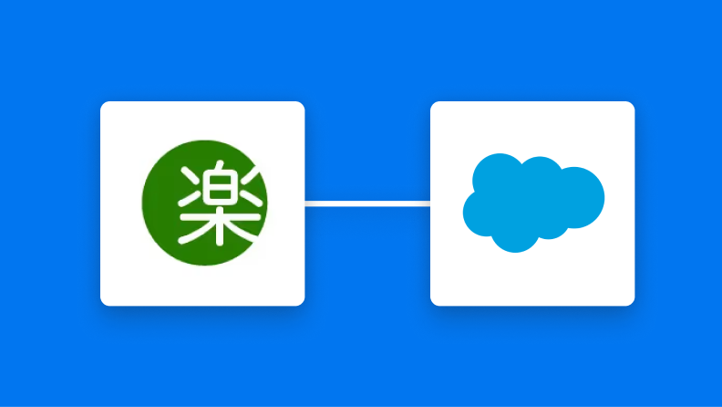 楽楽明細とSalesforceの連携イメージ
