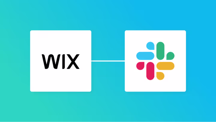 WixとSlackの連携イメージ