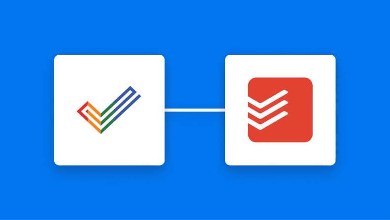 Zoho ProjectとTodoistの連携イメージ