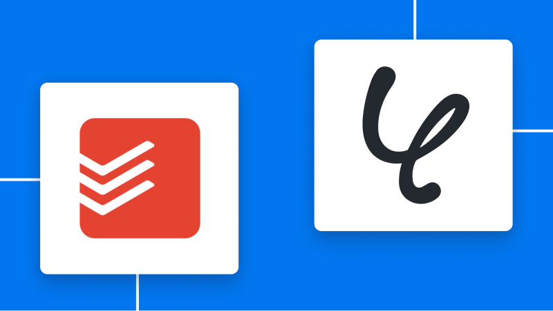 TodoistとYoomの連携イメージ